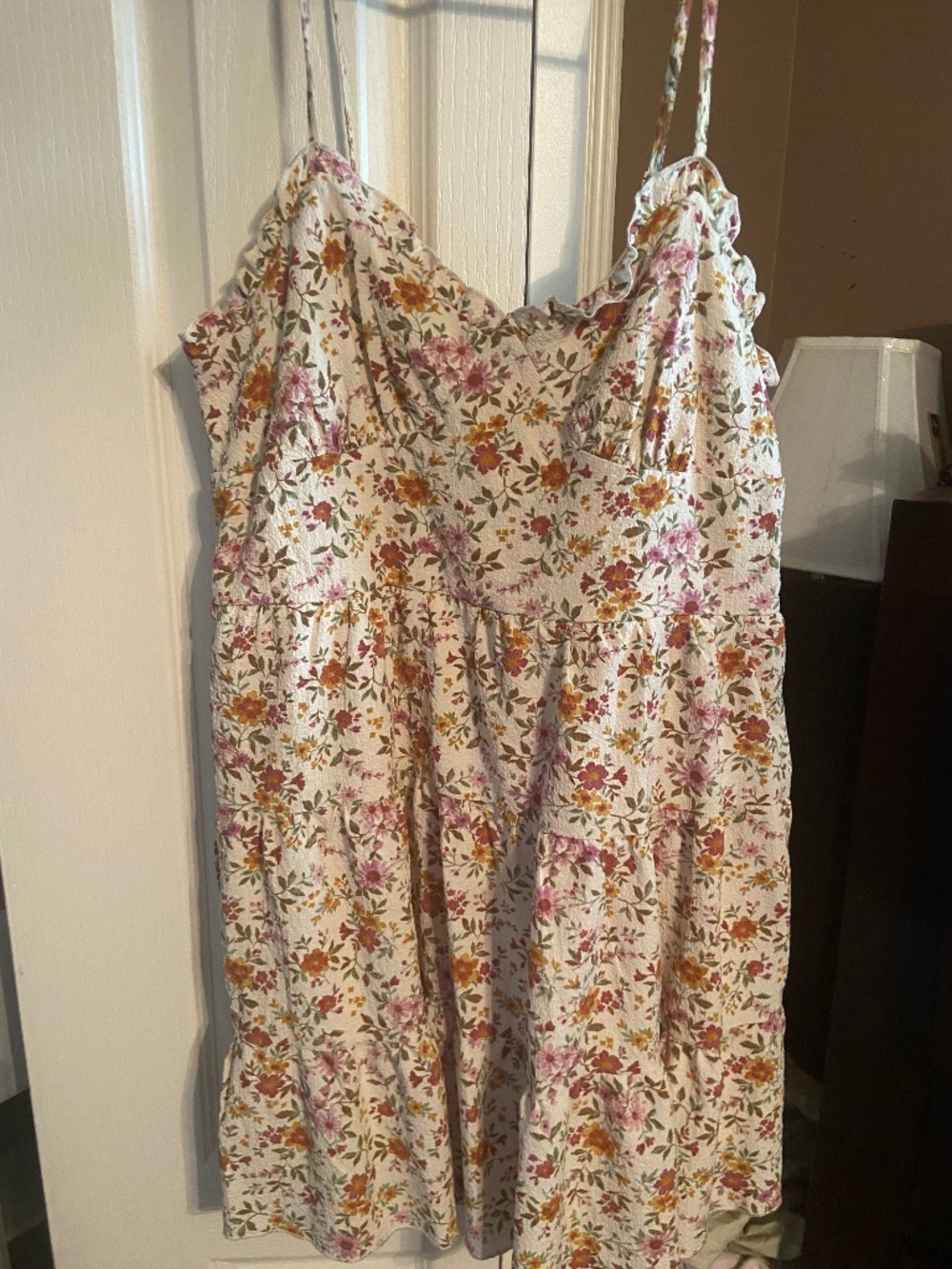 Floral ruffled dress